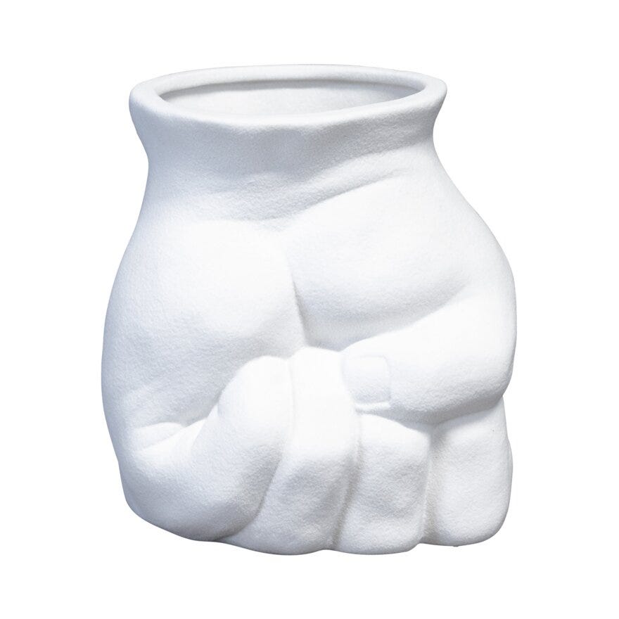 THIMA Vase H13 cm i Hvit