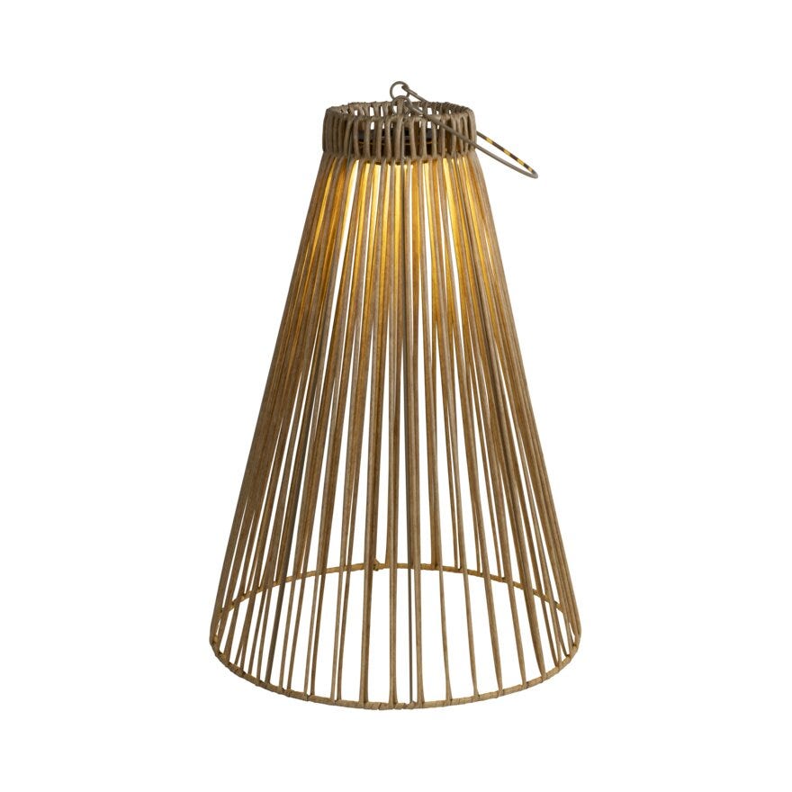 Nordic Energy TORIO Solcellelykt Ø34 cm i Beige/natur