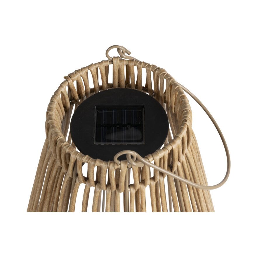 Nordic Energy TORIO Solcellelykt Ø34 cm i Beige/natur