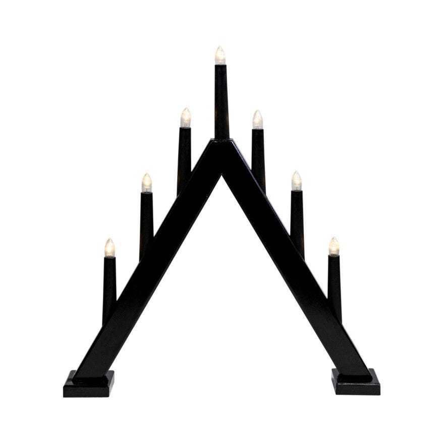TRIANGLE Adventsstake 69x8 cm i Svart