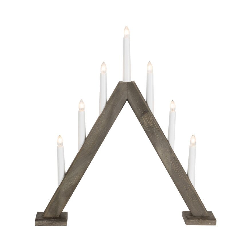 Ly TRIANGLE Adventsstake 69x8H80 cm i Beige/natur
