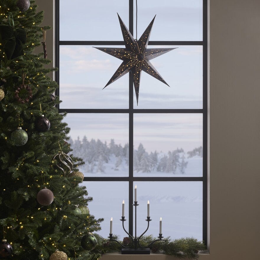 Ly DART Adventsstake 44x8H48 cm i Svart