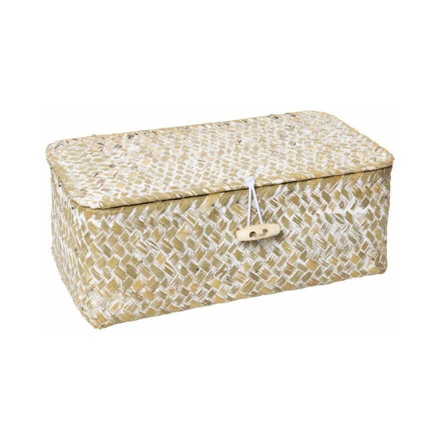 Sindig VERO Oppbevaringsboks Liten 13x23 cm i Beige/natur