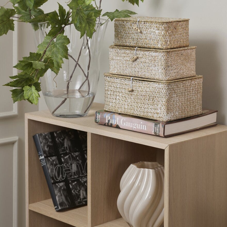 Sindig VERO Oppbevaringsboks 19x29 cm i Beige/natur