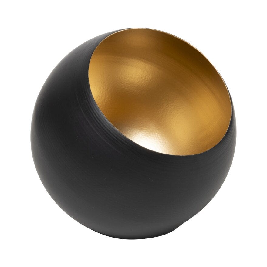 Sindig VIJAY Lysholder H10 cm i Svart