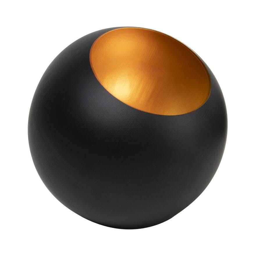 Sindig VIJAY Lysholder H15 cm i Svart