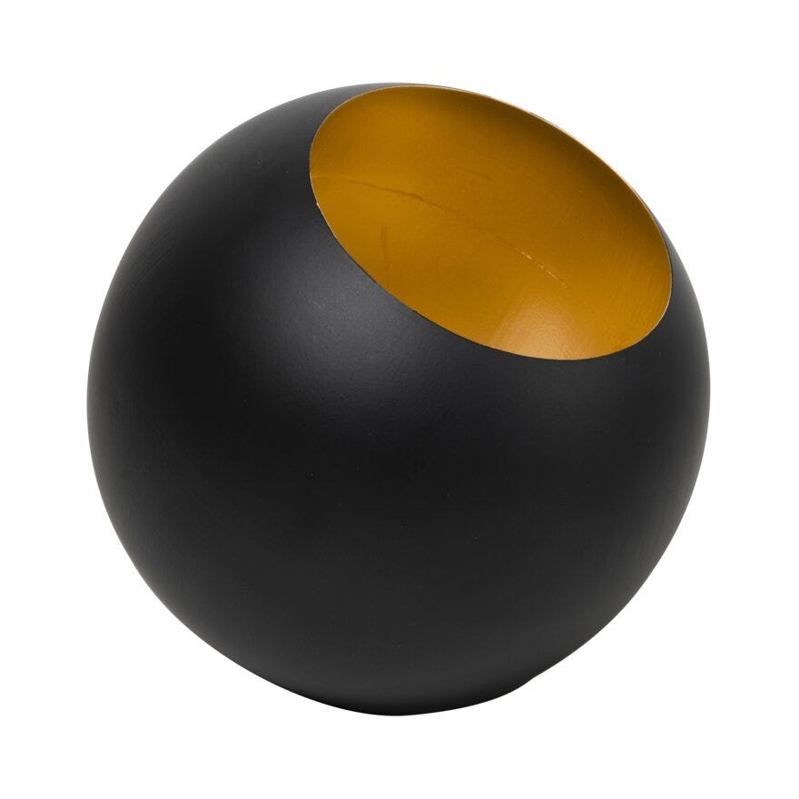 Sindig VIJAY Lysholder H15 cm i Svart