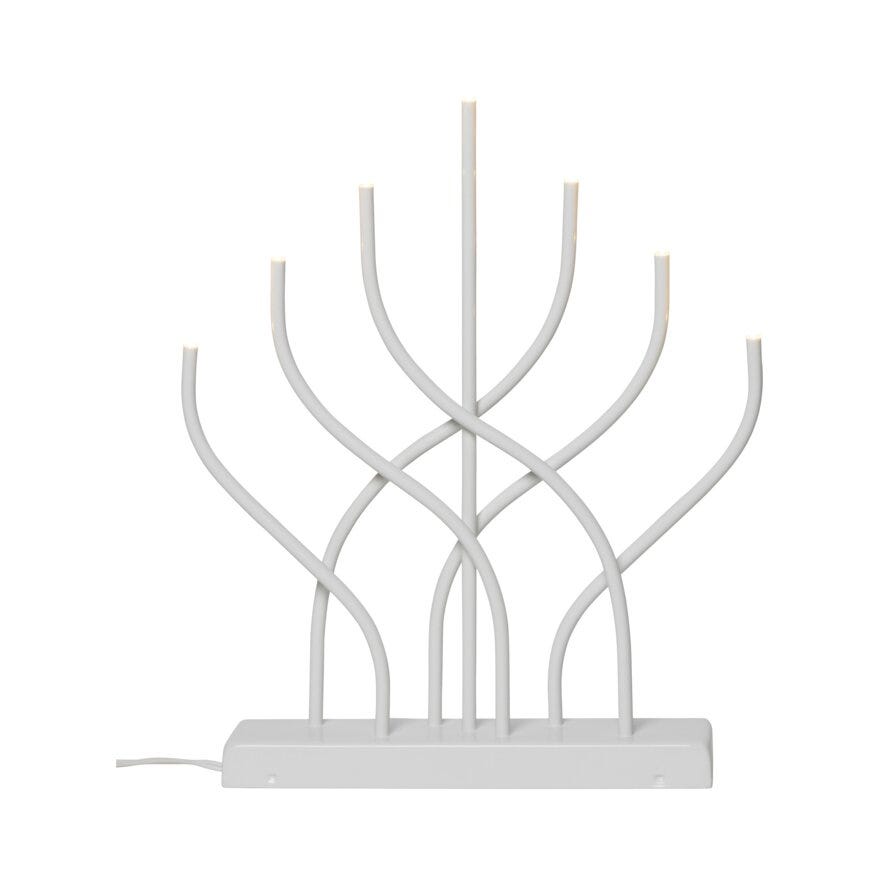 Ly VIVIAN Adventsstake 31x5 cm i Hvit