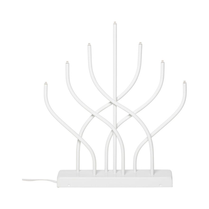 Ly VIVIAN Adventsstake 31x5 cm i Hvit