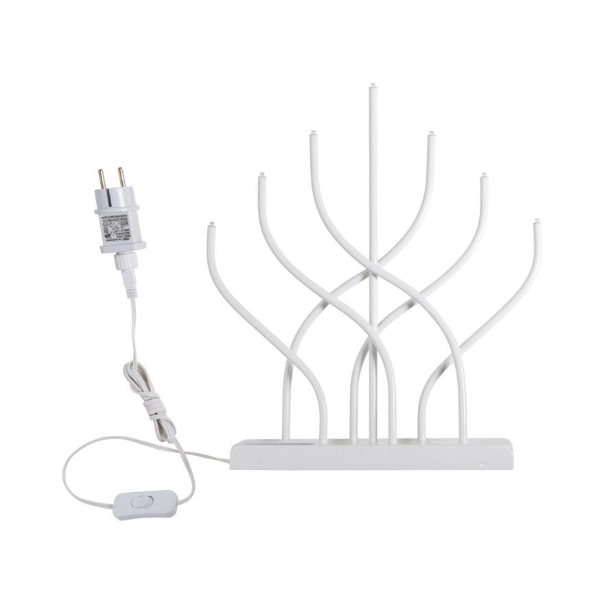 Ly VIVIAN Adventsstake 31x5 cm i Hvit