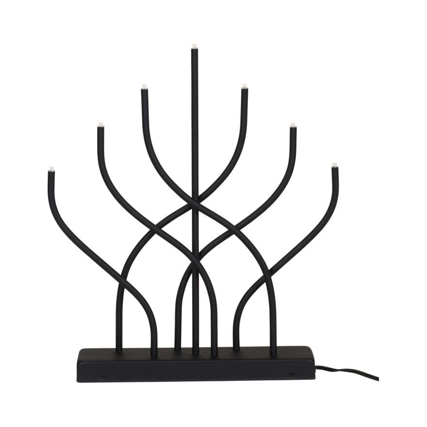 Ly VIVIAN Adventsstake 31x5 cm i Svart