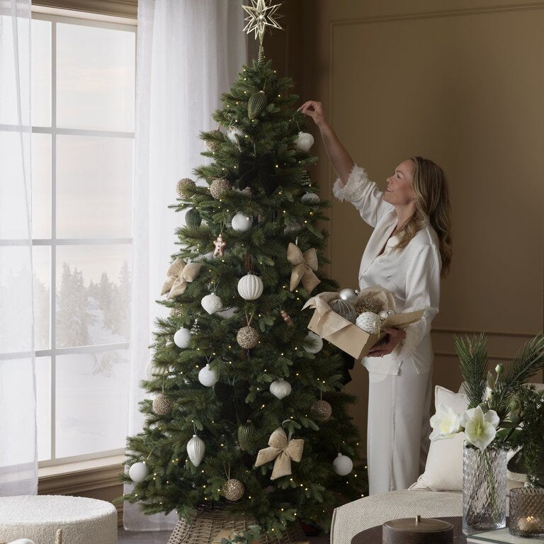 Ly VOLDA Juletre H210 cm i Grønn
