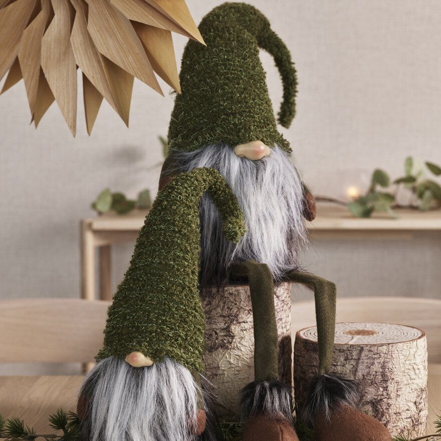 TELLEV Juledekor Ø17 cm i Brun