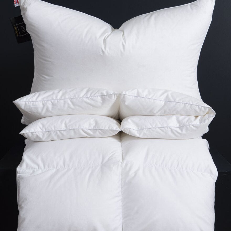 Bedtime Story By Halvor Bakke ANDEDUN 100 % Dunpute 50x70 cm i Hvit designet av Halvor Bakke
