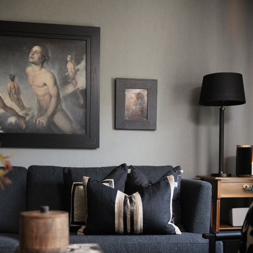 Halvor Bakke ANIMA Pynteputetrekk 40x60 cm i Svart designet av Halvor Bakke