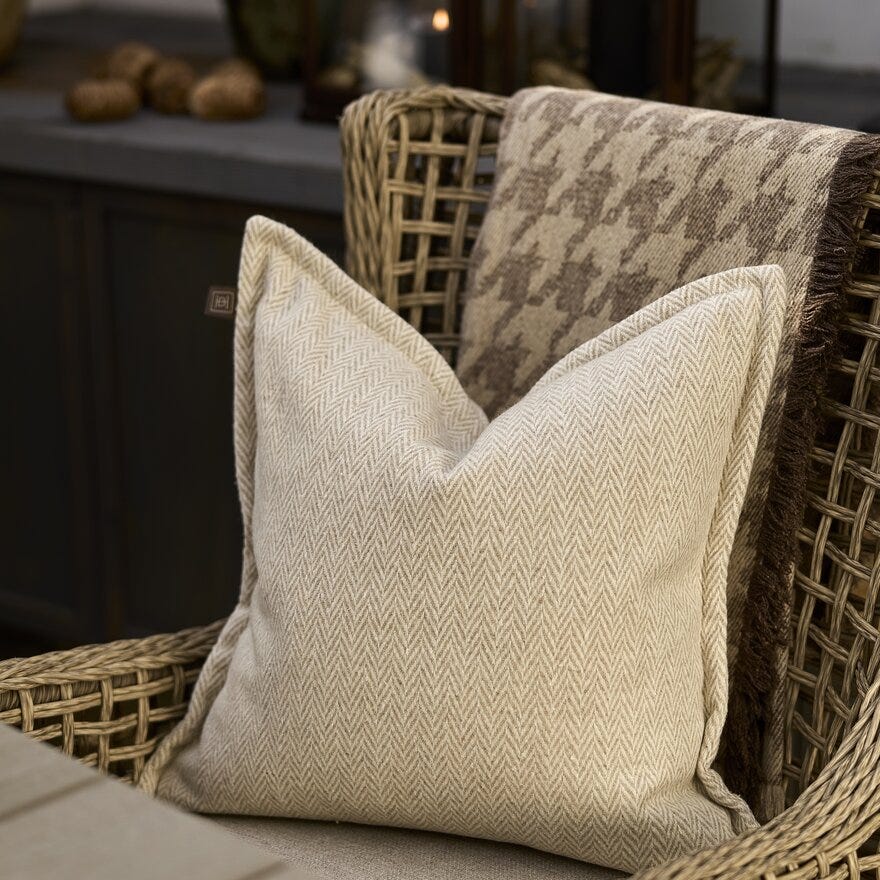 Halvor Bakke ASIMA Pynteputetrekk 50x50 cm i Beige/natur designet av Halvor Bakke