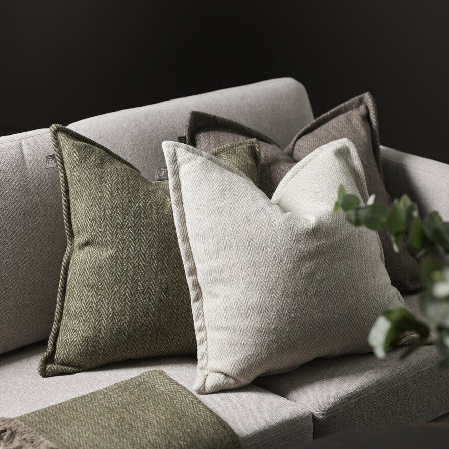 Halvor Bakke ASIMA Pynteputetrekk 50x50 cm i Beige/natur designet av Halvor Bakke