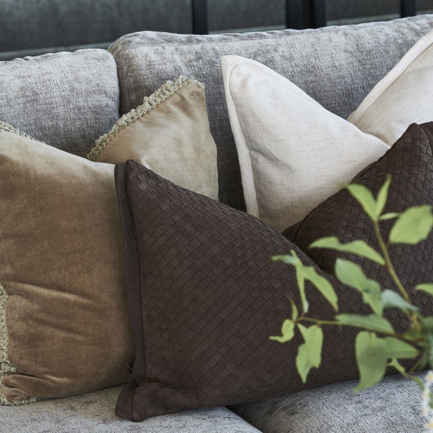 Jakobsdals TIMELESS PLAIN Pynteputetrekk 50x50 cm i Beige/natur