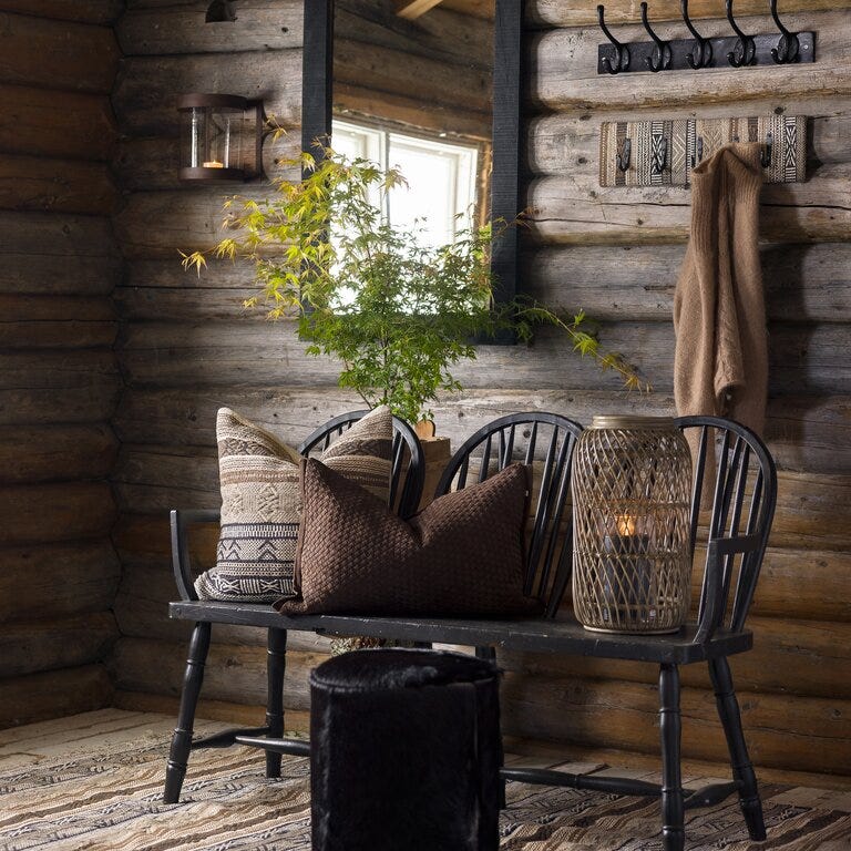 Cabin Collection by Halvor Bakke ZOAR Puff Ø36 cm i Svart