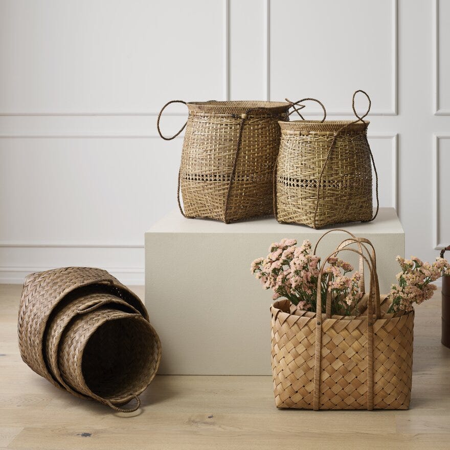 BANDO Kurvsett Ø37 cm i Beige/natur