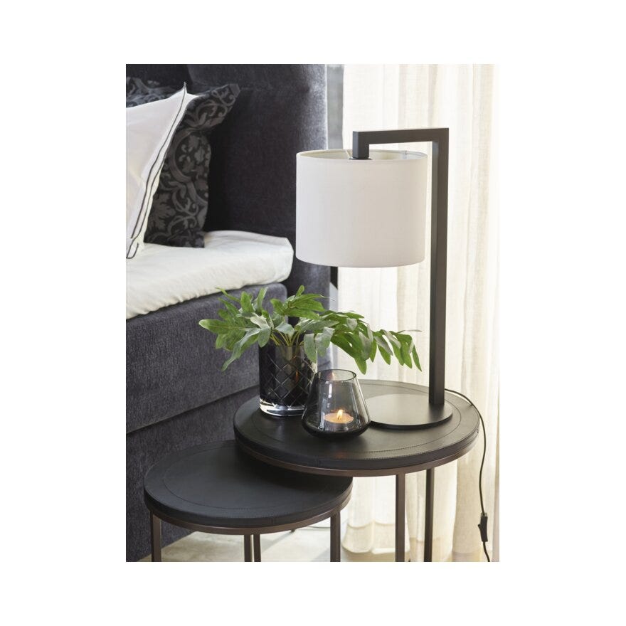 Halvor Bakke SORRENTO Sidebord sett Ø50 cm i Svart designet av Halvor Bakke