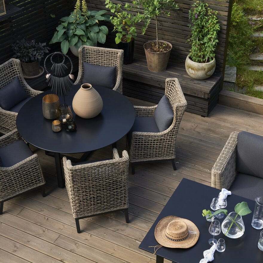 Signature Collection By Halvor Bakke GARDEN Spisestol med armlene i Beige/natur