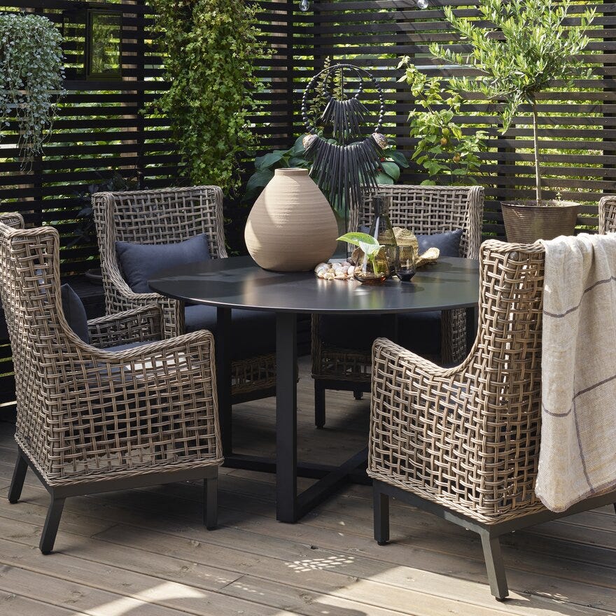 Signature Collection By Halvor Bakke GARDEN Spisestol med armlene i Beige/natur