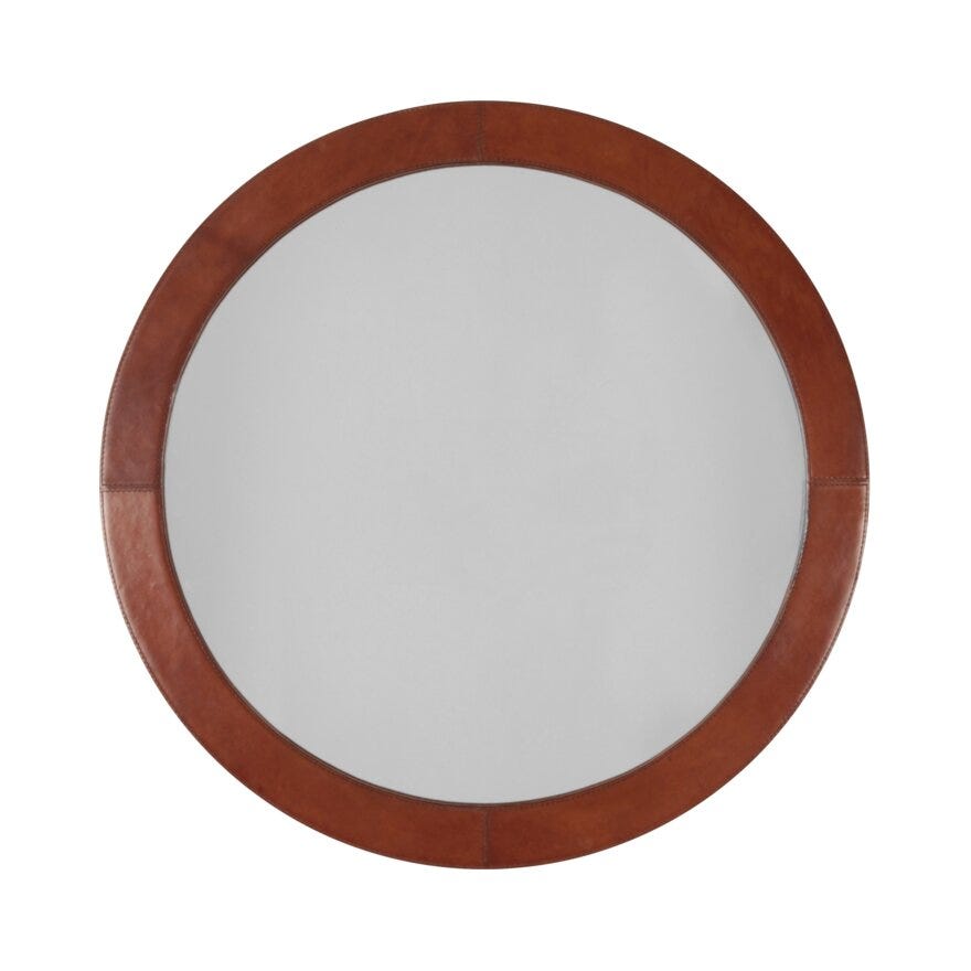 Halvor Bakke HALVOR BAKKE Speil Ø65 cm i Brun designet av Halvor Bakke