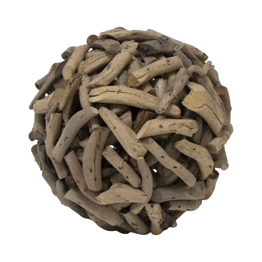 Halvor Bakke HUK Dekorkule Ø12 cm i Beige/natur designet av Halvor Bakke