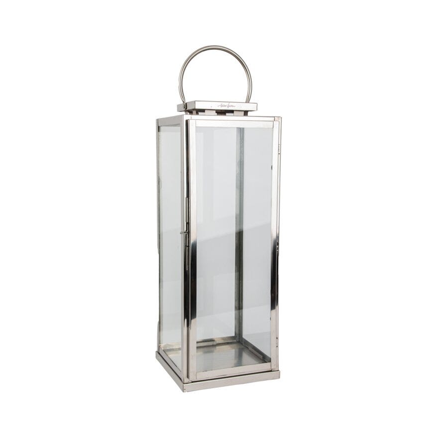 Halvor Bakke MARMI Lykt H59 cm i Sølv designet av Halvor Bakke