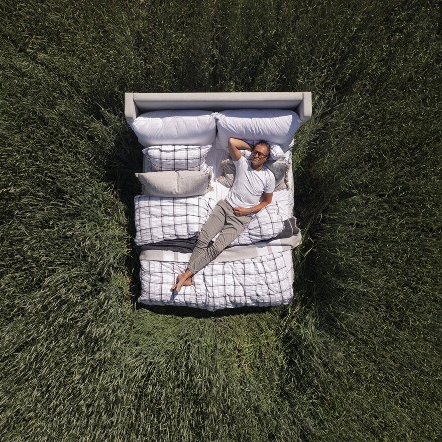 Bedtime Story By Halvor Bakke NOX Sengesett 140x200 cm i Blå designet av Halvor Bakke