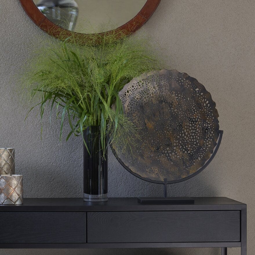Halvor Bakke HALVOR BAKKE Speil Ø65 cm i Brun designet av Halvor Bakke