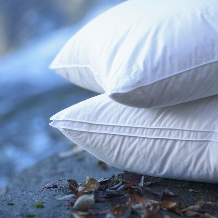 Norsk Dun BITIHORN Dunpute Medium 50x70 cm i Hvit