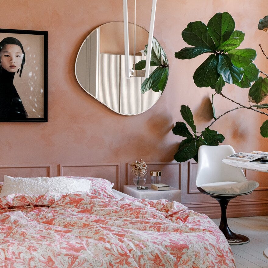 Tone Kroken COSTES Sengesett 140x200 cm i Rosa designet av Tone Kroken