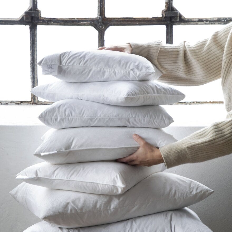 Norsk Dun NORSK DUN® Innleggspute 55x55 cm i Hvit