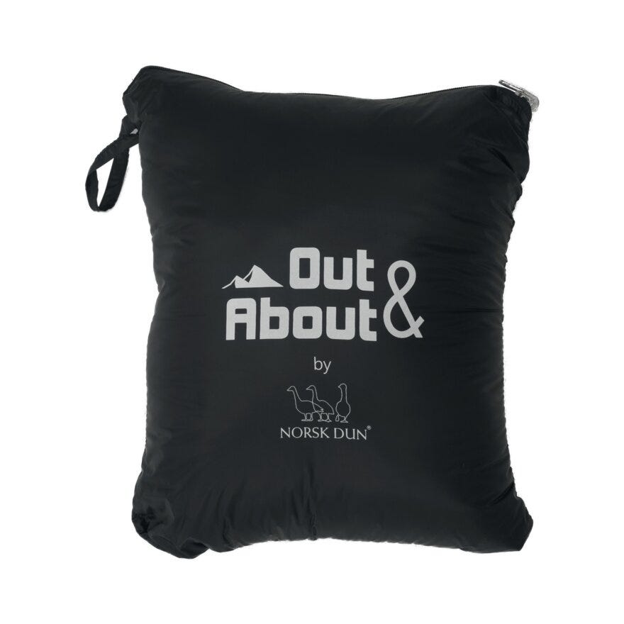 Norsk Dun OUT&ABOUT Dunpledd 130x170 cm i Beige/natur