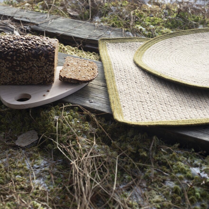 Turiform SIGRID Bordbrikke 45x32 cm i Beige/natur