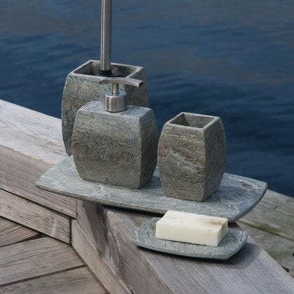 Skifer tannbørsteholder 7x7