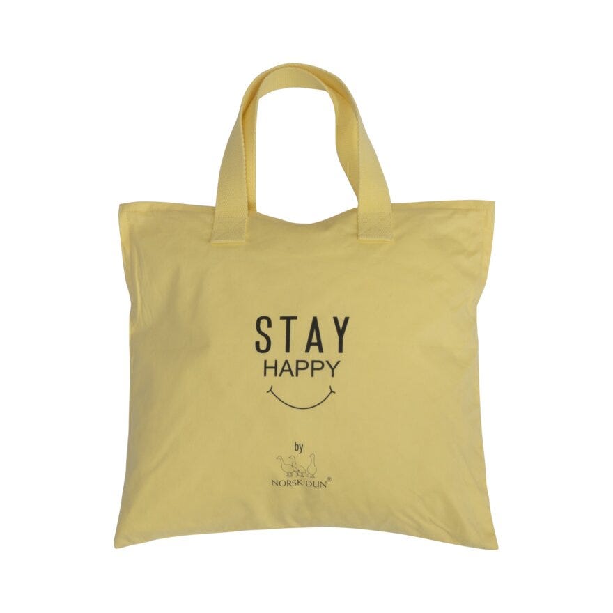 Norsk Dun STAY HAPPY Dunpute 40x60 cm i Hvit