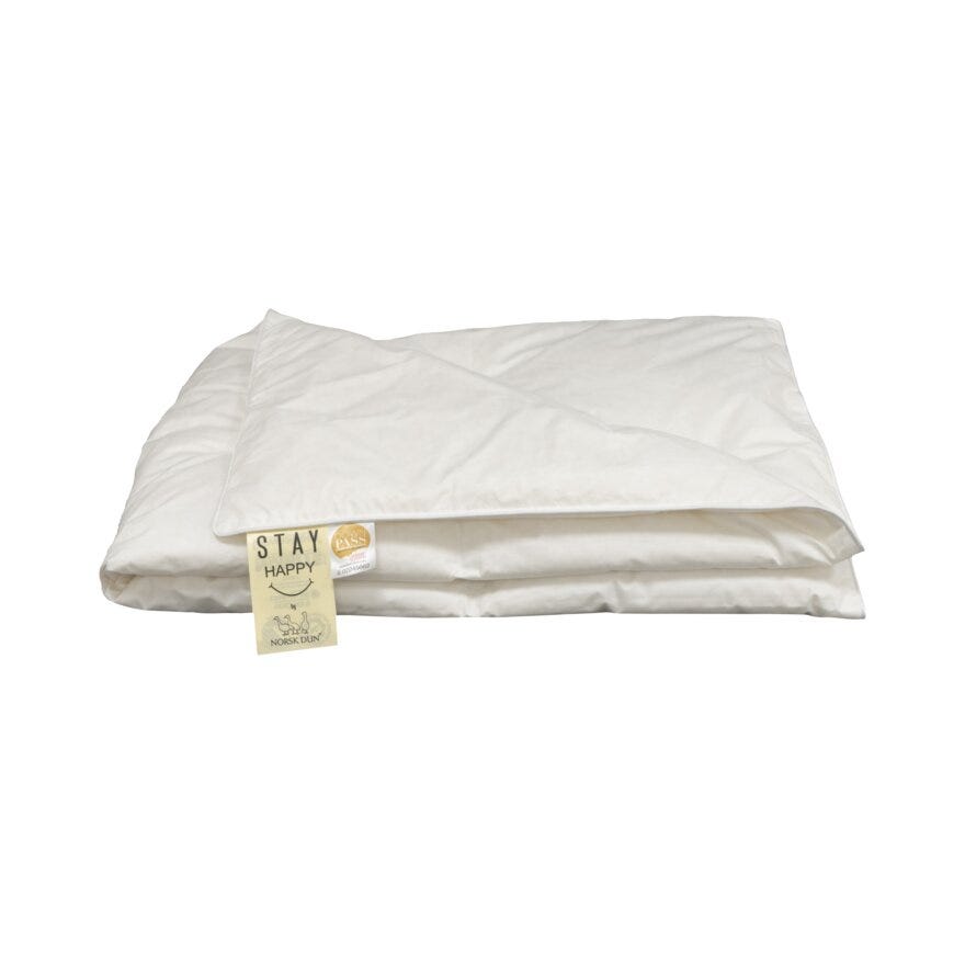 Norsk Dun STAY HAPPY Dundyne 100x140 cm i Hvit