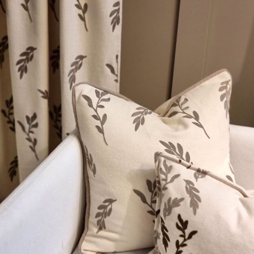 Rebell VERA Pynteputetrekk 60x60 cm i Beige/natur