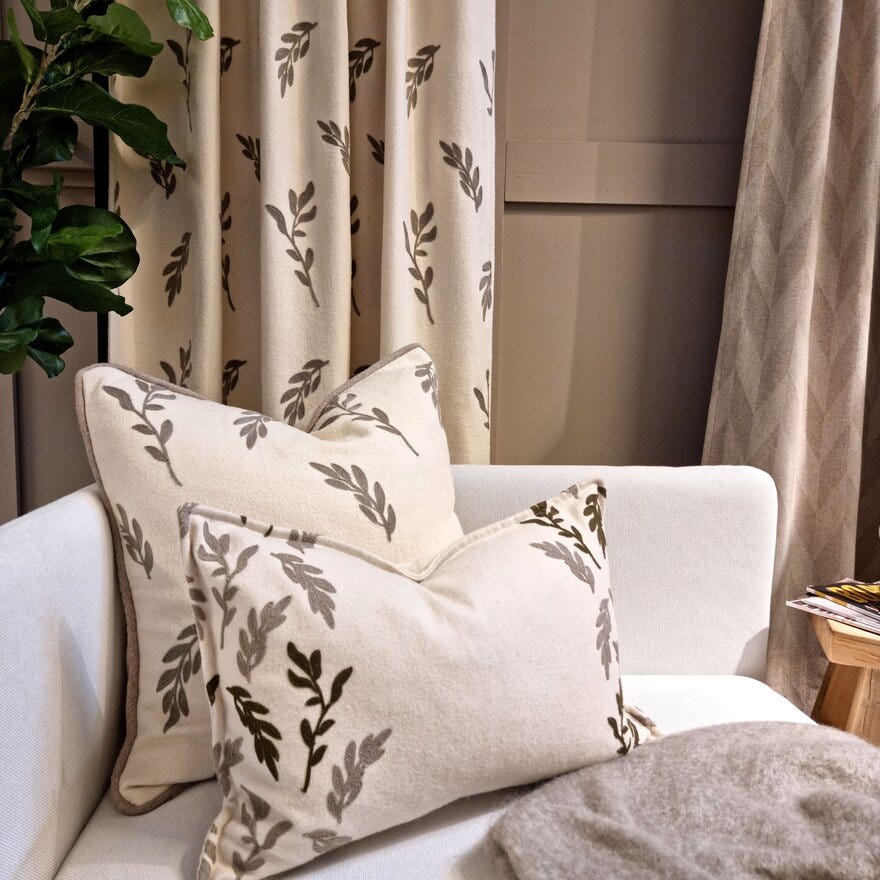 Rebell VERA Pynteputetrekk 60x60 cm i Beige/natur