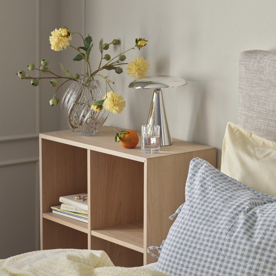 Sindig PORCINI Bordlampe oppladbar H26 cm i Sølv