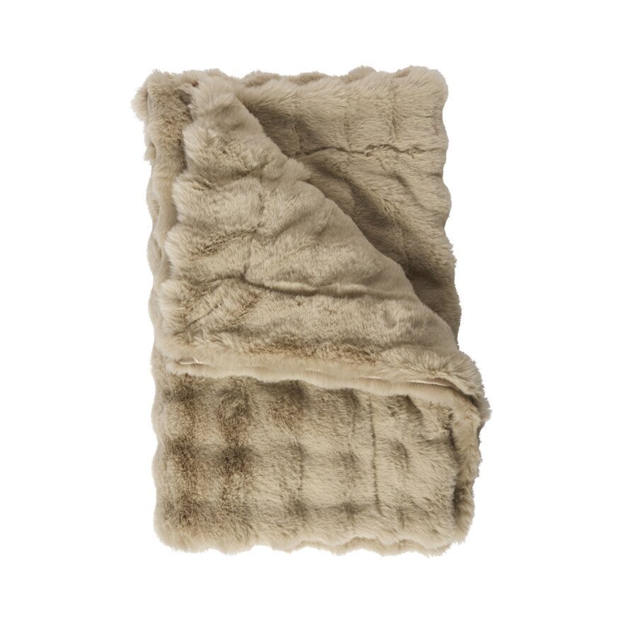 Sindig BROOKE Pledd 130x170 cm i Beige/natur