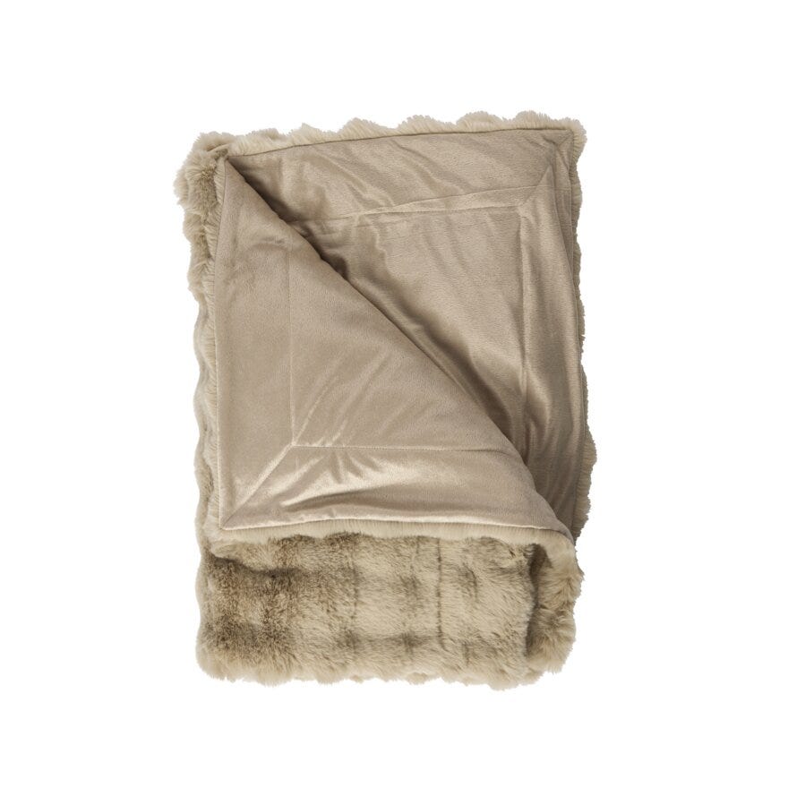 Sindig BROOKE Pledd 130x170 cm i Beige/natur