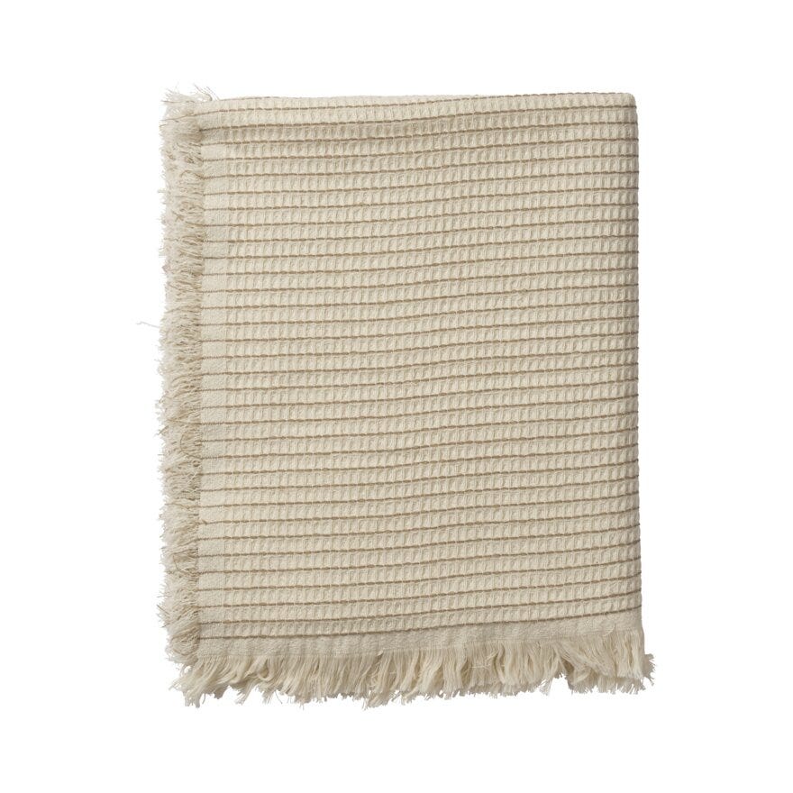 Sindig CHRISTINA Sengeteppe 150x200 cm i Beige/natur