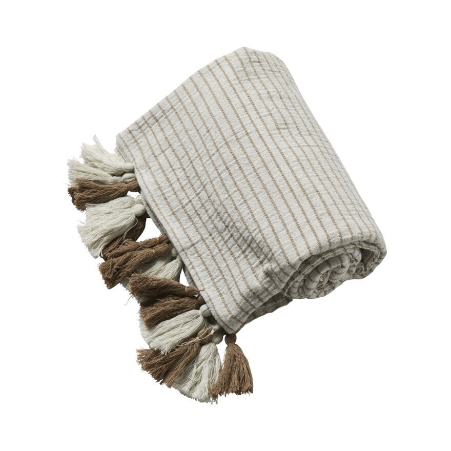 Sindig RAW Pledd 130x170 cm i Beige/natur