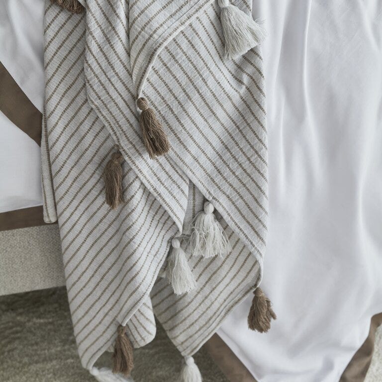Sindig RAW Pledd 130x170 cm i Beige/natur