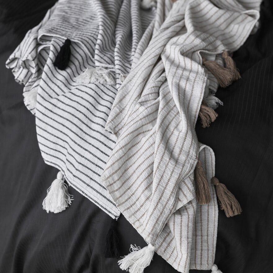 Sindig RAW Pledd 130x170 cm i Grå
