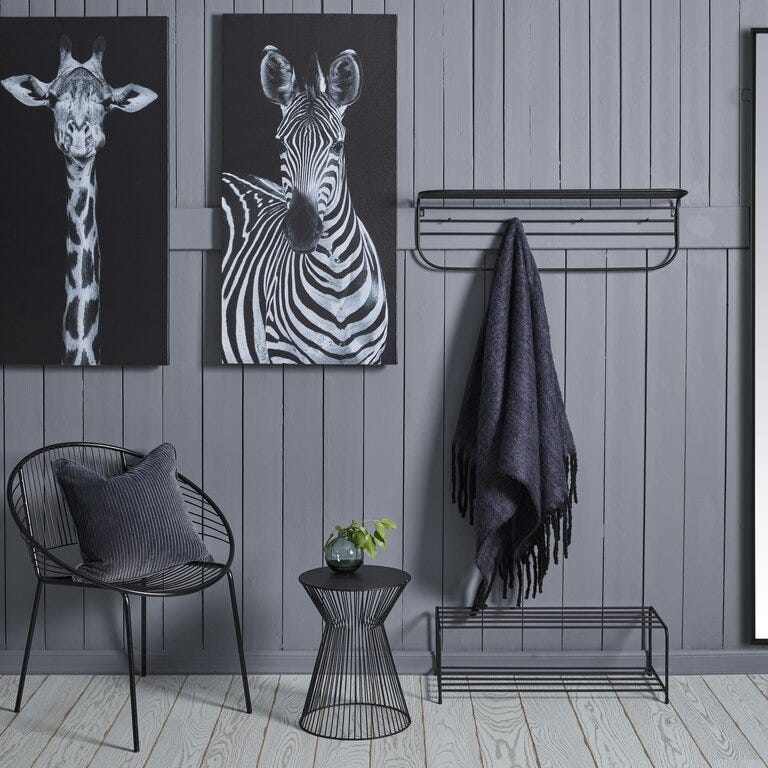 ALEDIS Stol 61x76 cm i Svart